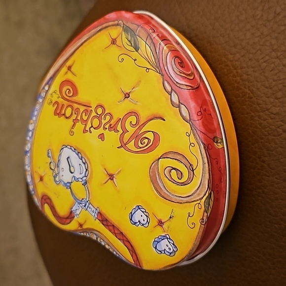 3/$30 BRIGHTON Yellow Heart Locket Design Collectible Jewelry Tin - Picture 6 of 6
